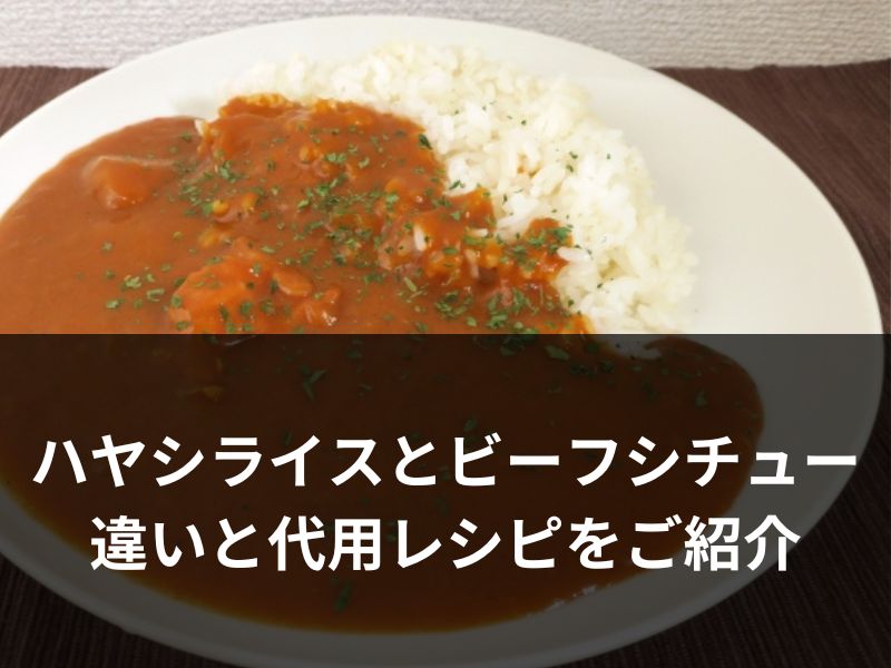 ハヤシライスとビーフシチューの違い！代用レシピをご紹介します！